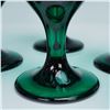 Image 3 : 8pc Libbey Juniper Green Tear Drop Wine Glasses