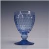 Image 2 : 12pc Villeroy & Boch Boston Blue Cut Glass Goblets