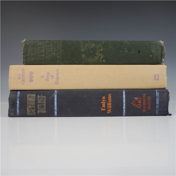 3pc Vintage Hardcover Books, J.M. Barrie, A.J. Cronin, Emlyn Williams