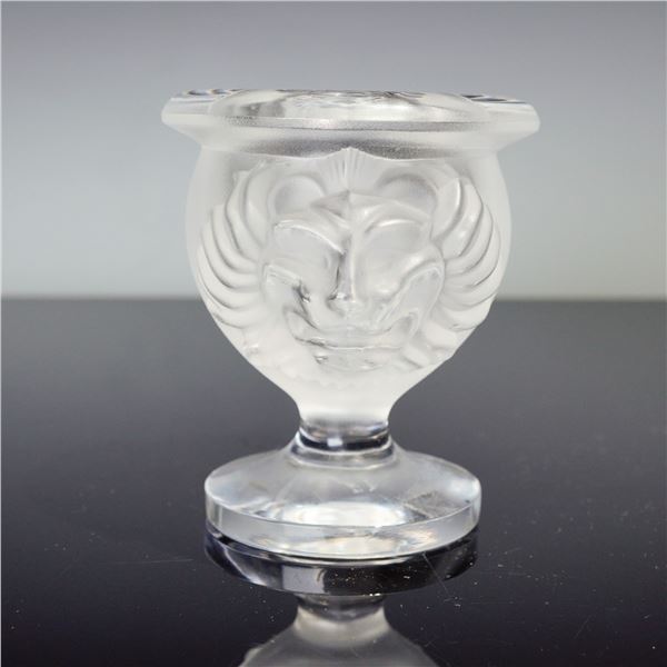 Lalique Crystal Tete de Lion Cigarette Cup