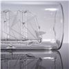 Image 5 : Blown Glass Ship in a Bottle with Stopper