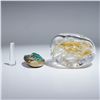 Image 3 : 2pc Decorative Perfume Bottles w/ Stoppers, Reverse-Painted Fish Motif