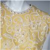 Image 2 : Yellow Beaded Silk Party Dress with Sequined Bodice