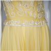 Image 3 : Yellow Beaded Silk Party Dress with Sequined Bodice