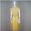 Image 4 : Yellow Beaded Silk Party Dress with Sequined Bodice