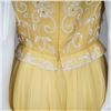 Image 5 : Yellow Beaded Silk Party Dress with Sequined Bodice