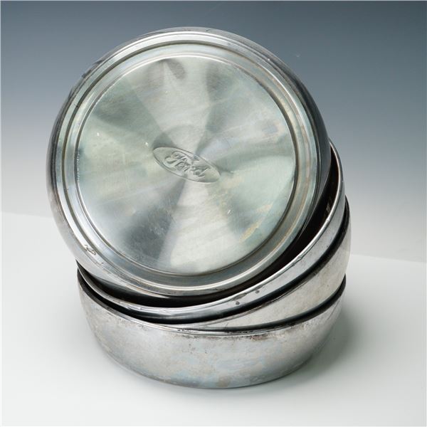 4pc Midcentury Ford Hubcaps