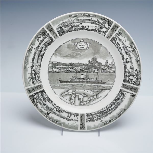 Wedgwood Commemorative Plate: Opening of the St. Lawrence Seaway, 1959
