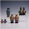 Image 1 : 11pc Chinese Cloisonne Bud Vases and Shakers with Bases