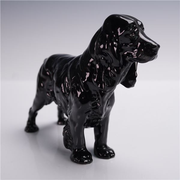 Royal Doulton Dog Figurine, Black Cocker Spaniel HN1020