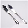 2pc Buccellati Sterling Silver Fish Knives, Monte Mario Pattern