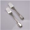 2pc Buccellati Sterling Silver Fish/Salad Forks, Monte Mario Pattern