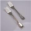 2pc Buccellati Sterling Silver Fish/Salad Forks, Monte Mario Pattern