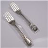 2pc Buccellati Sterling Silver Fish/Salad Forks, Monte Mario Pattern