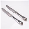 2pc Buccellati Sterling Silver Fruit Knives, Monte Mario Pattern