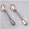 2pc Buccellati Sterling Silver Place Spoons, Monte Mario Pattern