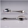 2pc Buccellati Sterling Silver Place Spoons, Monte Mario Pattern