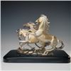 Image 3 : Valenti Cold-Painted Composite Sculpture of Three Running Horses