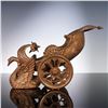 Ornamental Bronze Swan-Drawn Chariot