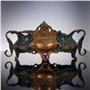 Antique French Art Nouveau Gilt Bronze Jardiniere with Pierced Insert