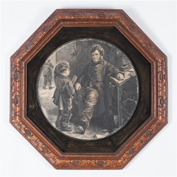 Erskine Nicol, Schoolmaster, Etched in Resin