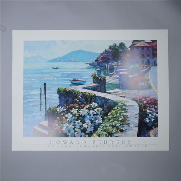 Howard Behrens Print, Il Lago Como