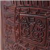 Image 5 : Mid-Century Mayan Tooled Leather Ottoman - In the Style of Angel Pazmino