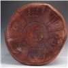 Image 6 : Mid-Century Mayan Tooled Leather Ottoman - In the Style of Angel Pazmino