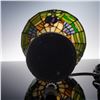 Image 6 : Tiffany-Style Stained Glass Table Lamp with Golfer Design