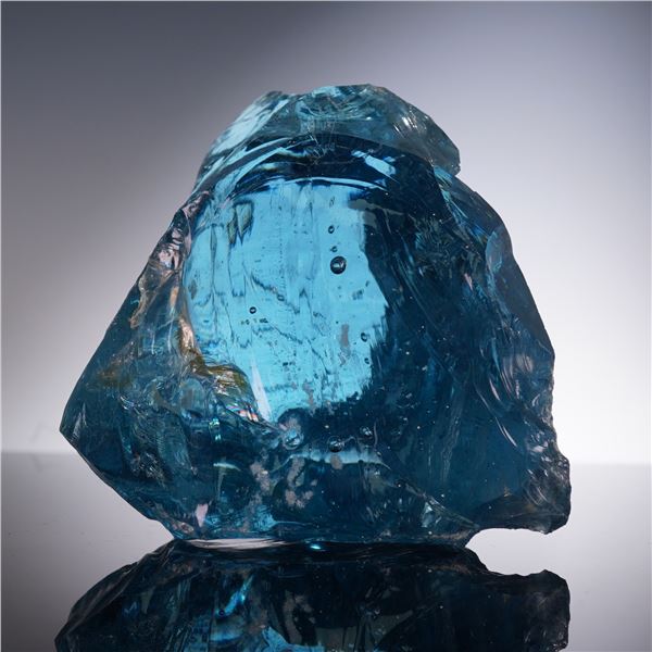 Vibrant Blue Glass Specimen