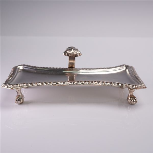 Old Sheffield Silver-Plate Snuffers Tray