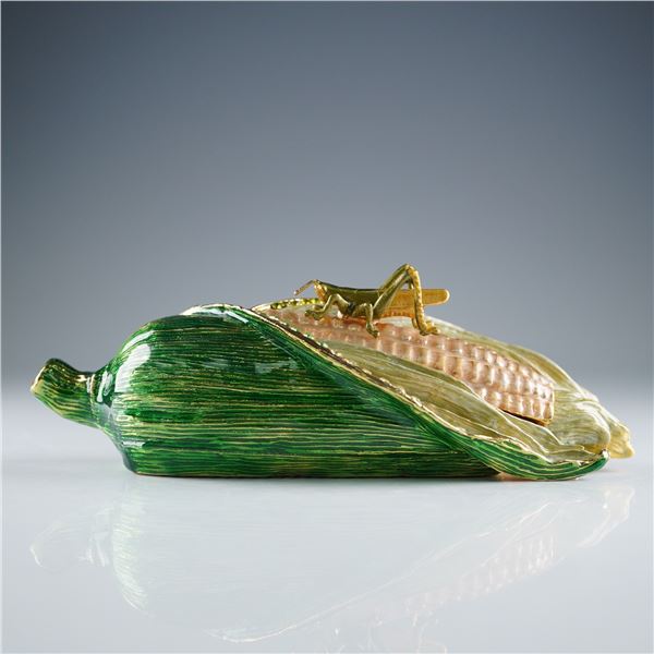 Rucinni, Enamel Jeweled Corn Treasure Box