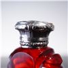 Image 3 : European Silverplate and Metal Mounted Ruby Glass Scent Bottle