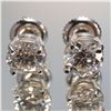 Image 3 : Pair of 14K Gold Earrings with Lab-Grown Diamonds, 1.56 CTW