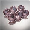 Image 5 : 12pc Loose Simulated Gemstones: Round and Trillion-Cut in Lavender & Purple