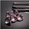 Image 8 : 12pc Loose Simulated Gemstones: Round and Trillion-Cut in Lavender & Purple