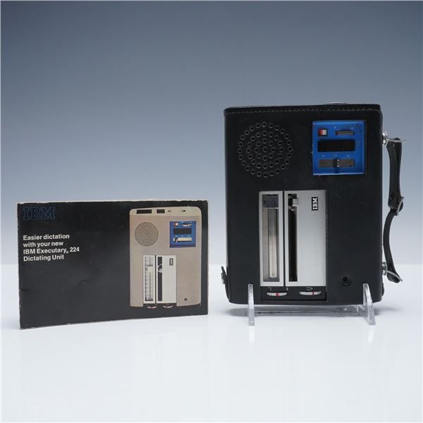 Vintage IBM Executary 224 Dictating Unit with Manual