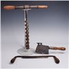 Image 1 : 3pc Antique Butchering and Carpentry Tools
