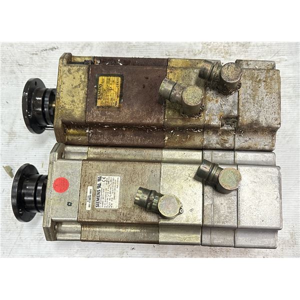 Lot of (2) Siemens #1FK6063-6AF71-1AH0 & #1FK6663-6AF71-1AG0 Brushless Servo Motors
