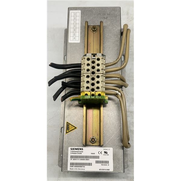 Siemens #6SN1111-0AA00-0BA1 3-Phase Choke