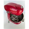 Image 3 : Retro Red Electric Stand Mixer with Stainless Steel Bowl