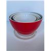 Image 3 : Set of 4 Vintage Plastic Mixing Bowls – Primary Colors