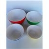 Image 4 : Set of 4 Vintage Plastic Mixing Bowls – Primary Colors
