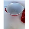 Image 4 : Vintage Red Mixing Bowl with Matching Muffin Pan
