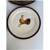 Image 3 : Assorted Decorative Plates Incl. Rooster & Gold Chargers