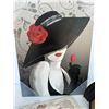 Image 3 : Lady in Hat Canvas with Past Times Print & Wall Sconce