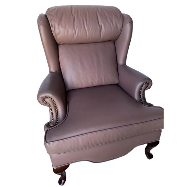 F.D.Y. Furniture (Edmonton) Leather Wingback Armchair