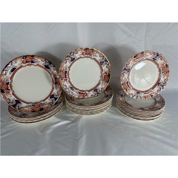Antique Marlborough 1790 K & C B Dinnerware Set – Imari-Style Plates