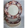 Image 6 : Antique Marlborough 1790 K & C B Dinnerware Set – Imari-Style Plates