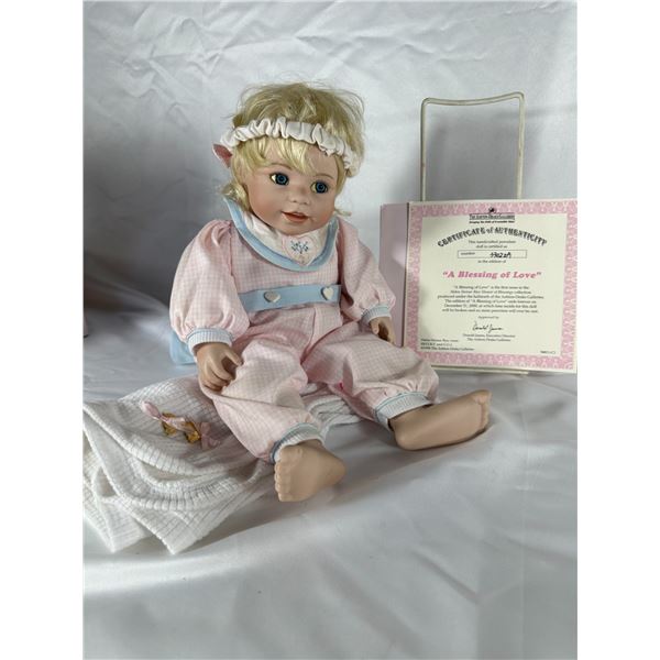 Ashton-Drake Galleries Porcelain Doll “A Blessing of Love” with COA